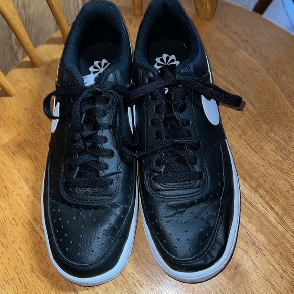 Nike Mens Court Vision Low Casual Size 8.5 Black White | DH2987-001 | - Picture 2 of 9